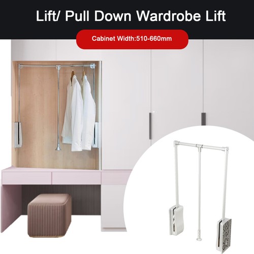 Lift pull down wardrobe - down,