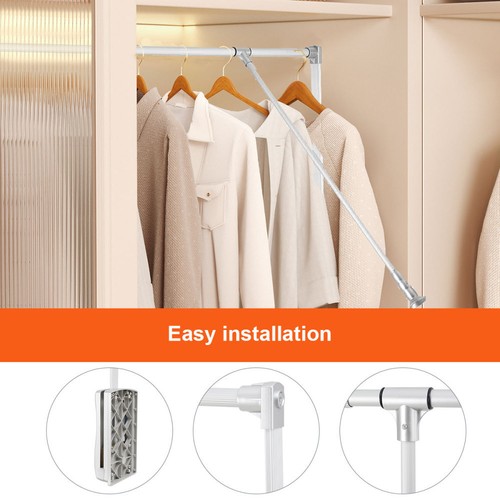 Pull down hanging rail - down,