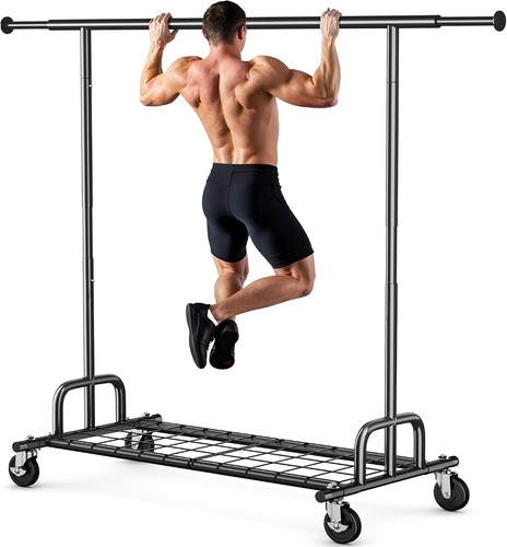 Heavy duty clothes rail - rail, 238kg