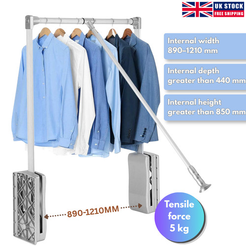 Pull down wardrobe - wardrobe, rail