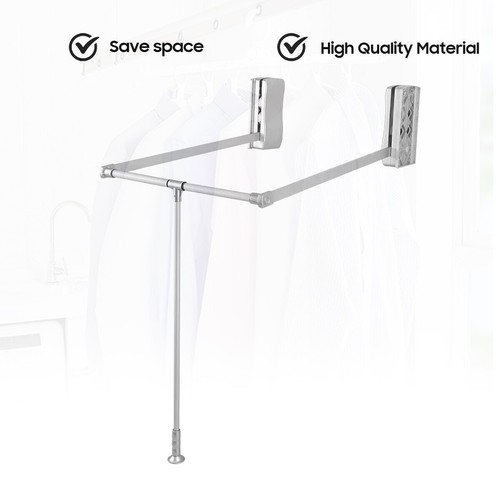 Hang pull down wardrobe rail - down,