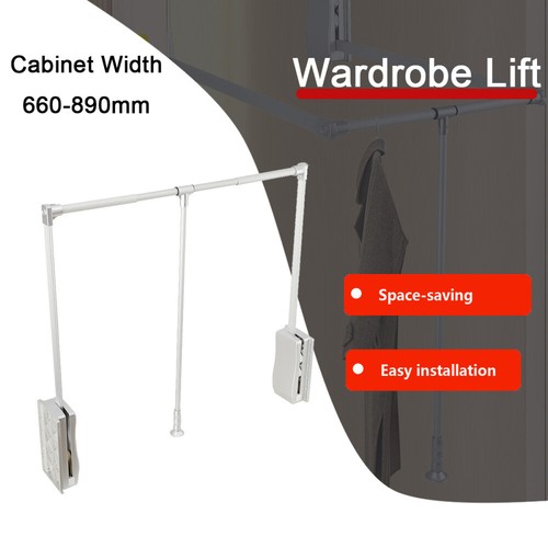 Lift pull down wardrobe - down,