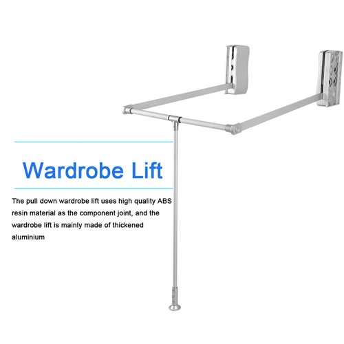 Lift pull down wardrobe rail - /,