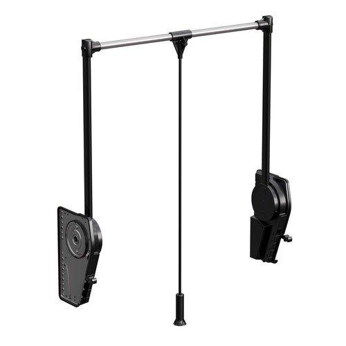 Pull down wardrobe rail lift - down,