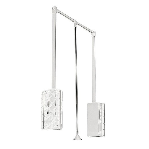 White pull down rail - down,