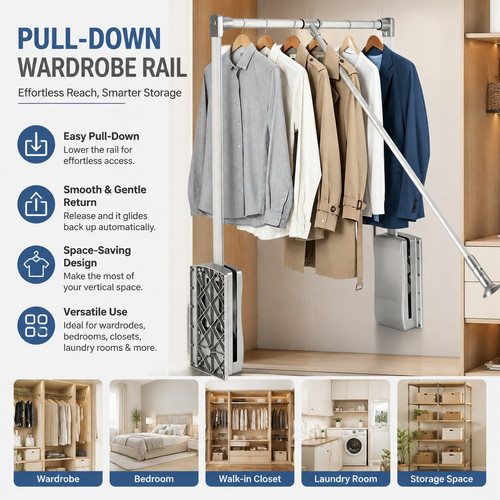 Household wardrobe pull down - household,